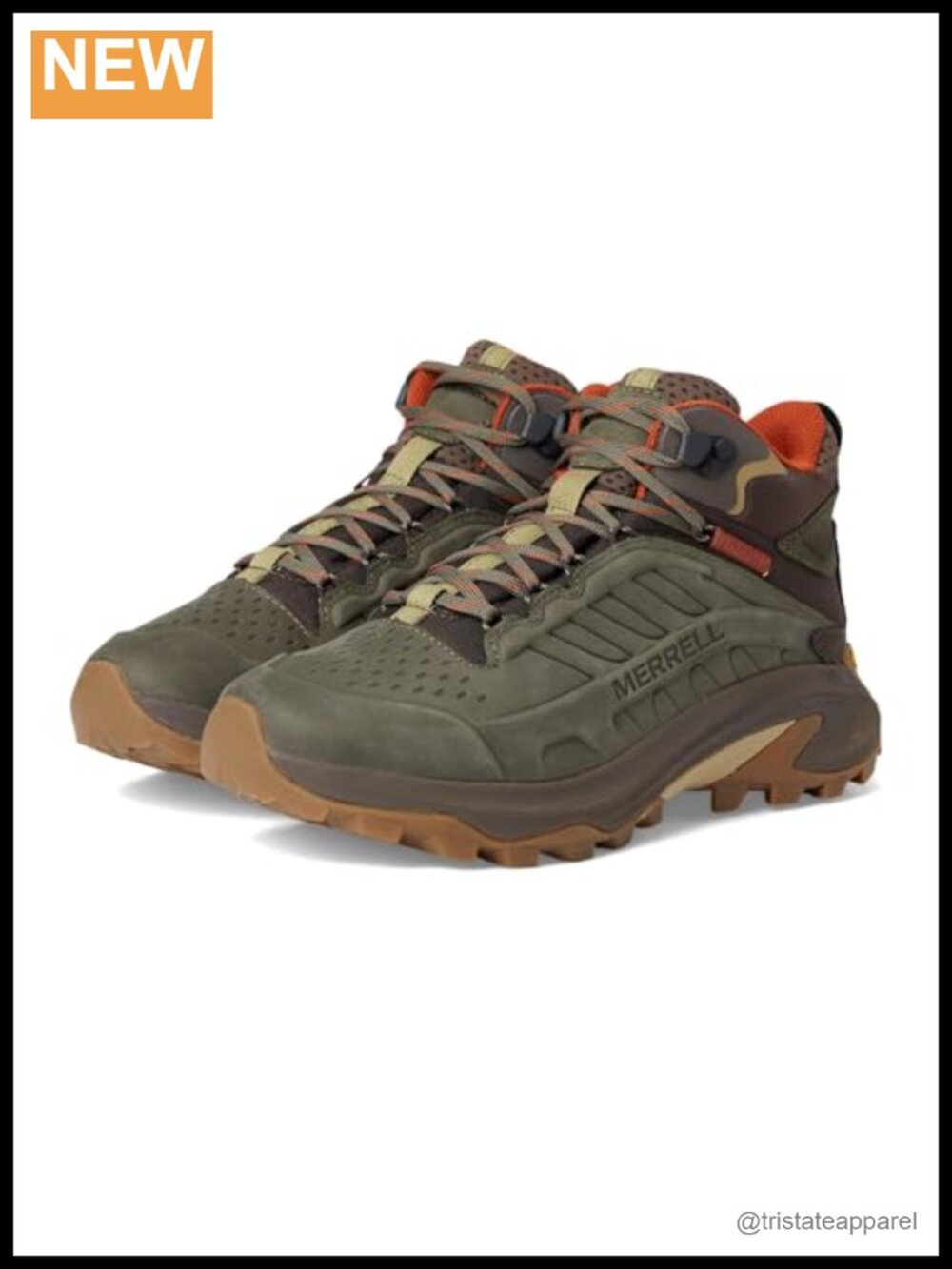 Waterproof Leather Mid Hiking Boots FlexPlate Vibram TC5+ Ankle Outdoor